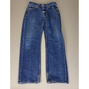 Levi's 505 Regular Fit Jeans Men's Size 33x32‎ (Fits 30x30) Blue Dark Wash